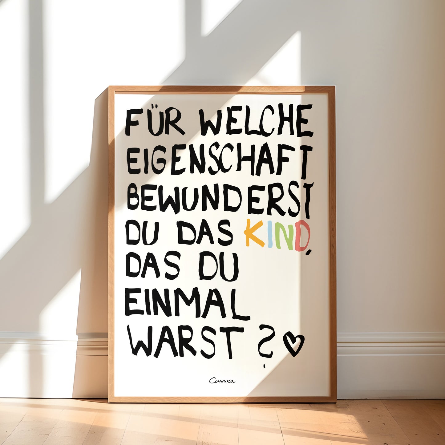 DAS KIND, DAS DU EINMAL WARST